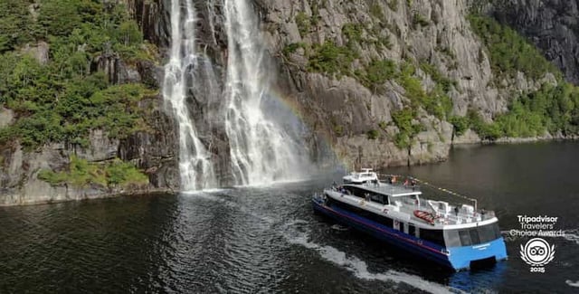 Stavanger : Croisière panoramique dans les fjords vers Lysefjord et Preikestolen