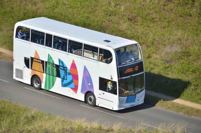 Jersey : billet de transfert en bus entre l'aéroport et la ville
