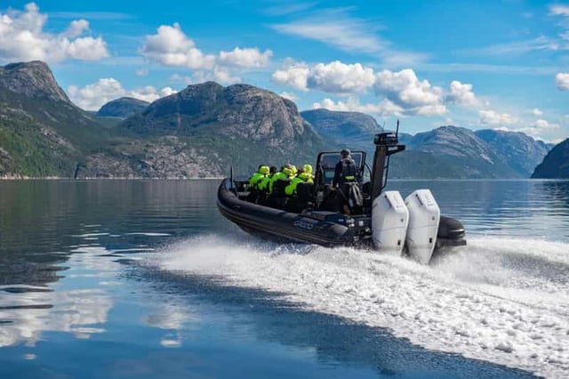 Au départ de Stavanger : Excursion en semi-rigide au Lysefjord