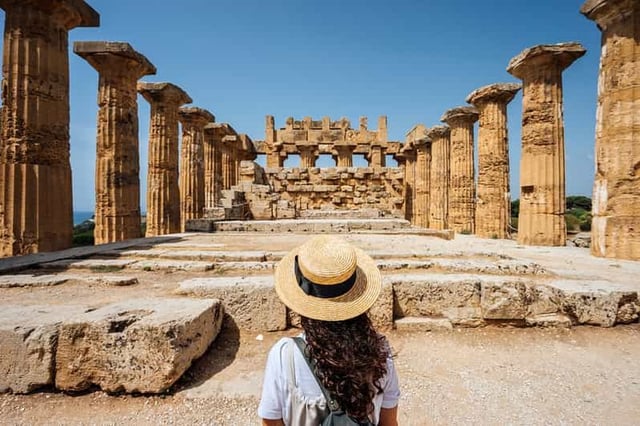 Selinunte : Billet d'entrée au parc archéologique & App Audioguide