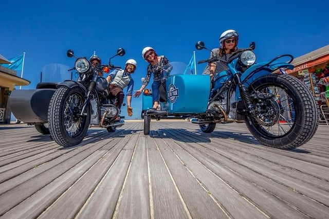 Balade en side-car à Deauville