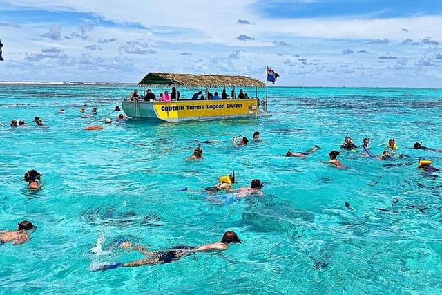 Croisière déjeuner d'une demi-journée au lagon de Muri avec plongée en apnée