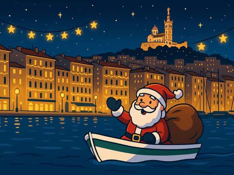 Billet Marseille : Balade en bateau spécial Noël dans le Vieux-Port