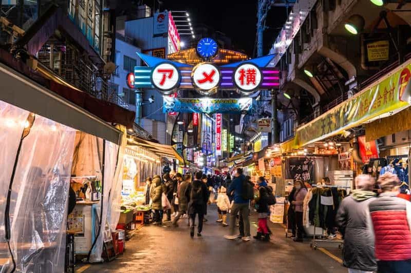 Billet Tokyo : Visite nocturne ! Mangeons au marché Ameyoko d'Ueno