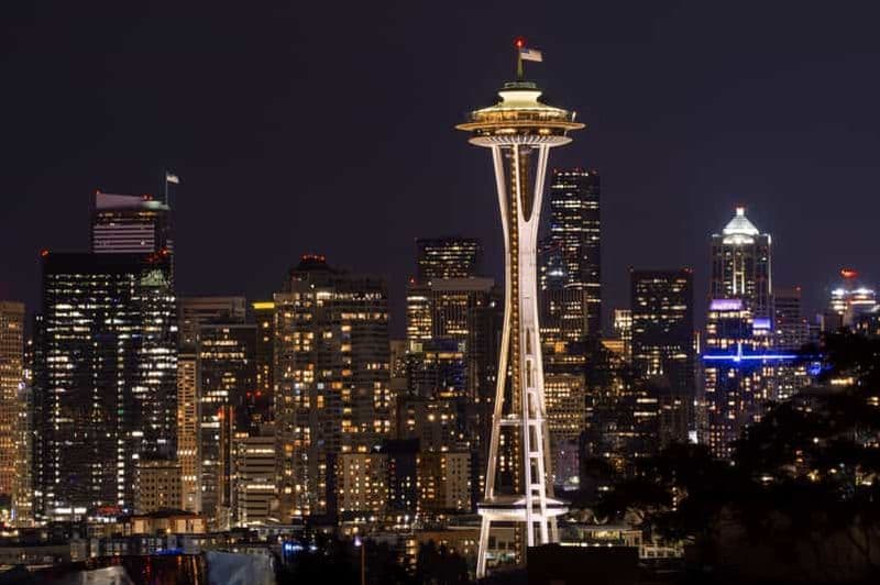 Billet Seattle : Visite nocturne panoramique avec Space Needle et Skywheel