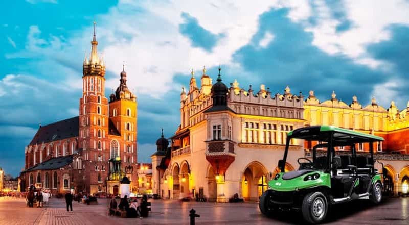 Billet Cracovie : Tour de ville en voiturette de golf