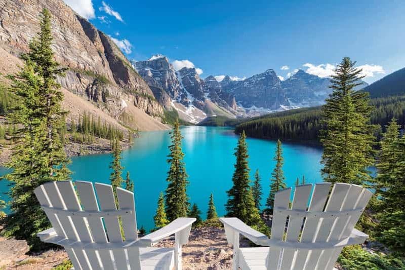Billet Banff/Calgary : Louise, lac Moraine et canyon Johnston