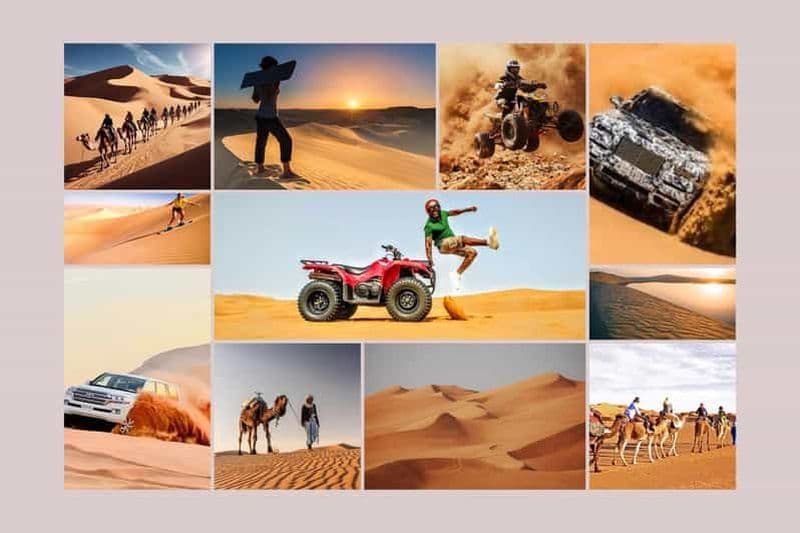 Billet Safari à Doha - Quad, balade à dos de chameau, planche à voile, mer intérieure