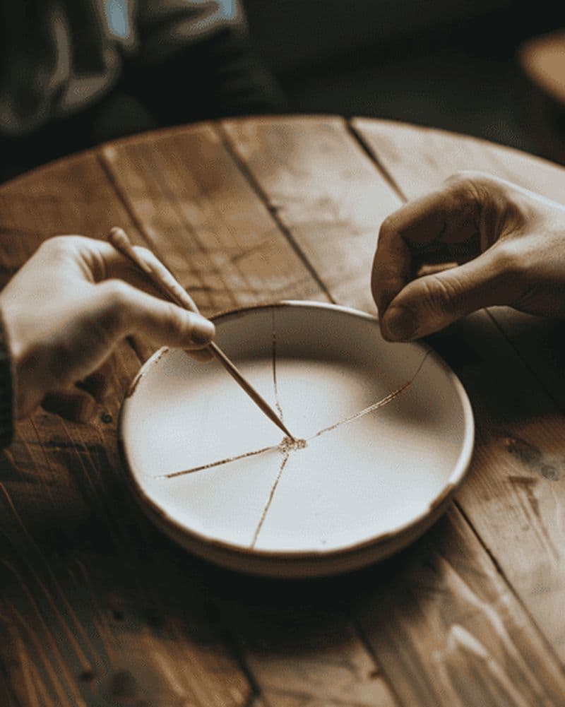 Billet Kyoto : atelier Kintsugi - Restauration de céramique avec de l'or
