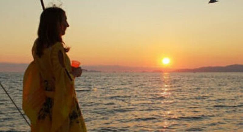 Billet Boat party en catamaran durant le coucher du soleil depuis Ajaccio