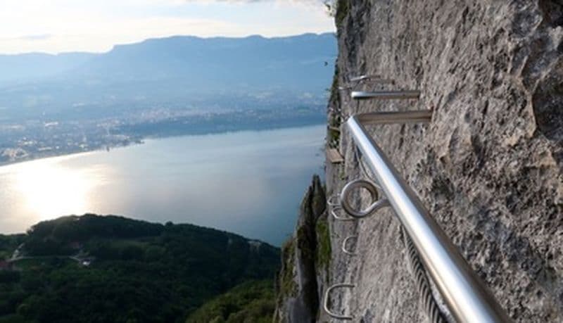 Billet Via Ferrata au Roc du Cornillon près d'Aix les Bains