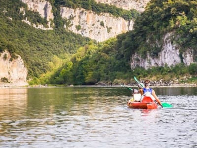 Billet Descente des Gorges de l'Ardèche en canoë kayak et bivouac