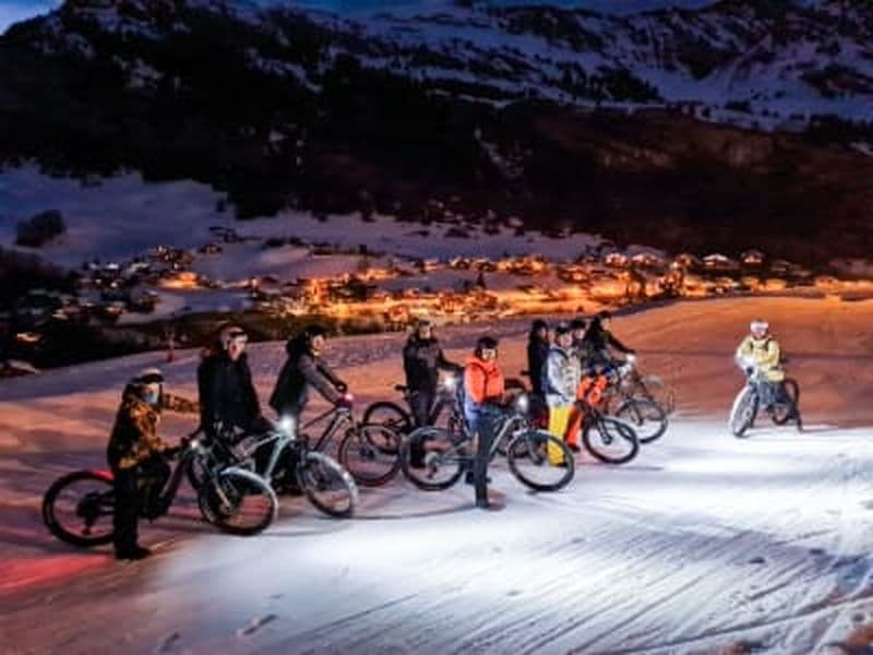 Billet Descente sur neige en VTTAE de nuit au Grand-Bornand, Chaîne des Aravis