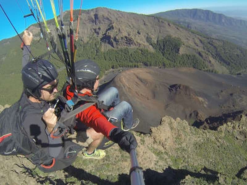 Billet Vol en parapente biplace depuis Izana (2200 m), Parc national du Teide, jusqu'à Puertito de Güimar, Tenerife