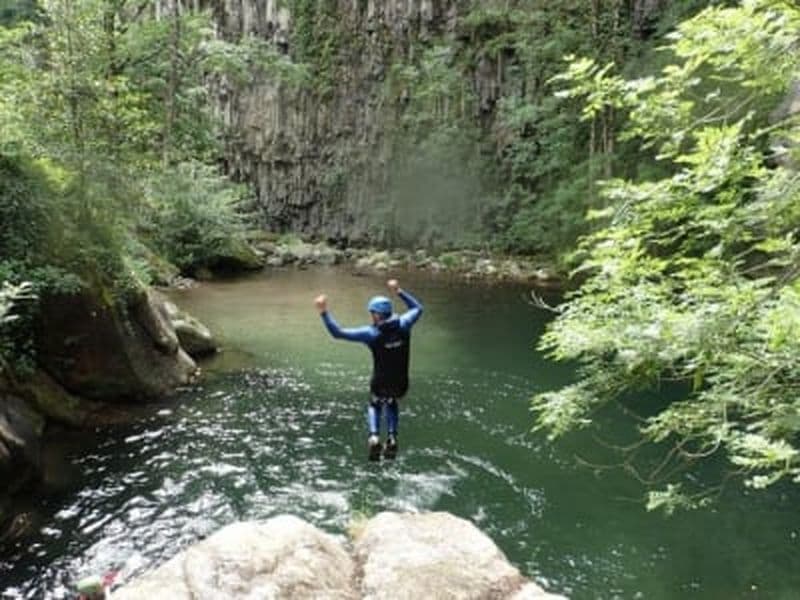 Billet Descente du canyon de l'Aéro Besorgues en Ardèche