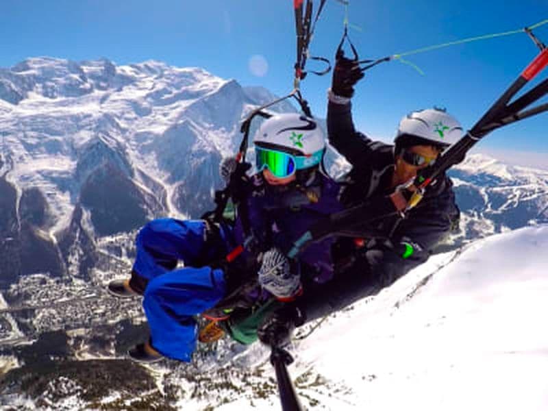 Billet Vol parapente biplace en face du Mont-Blanc, Chamonix
