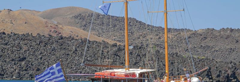 Billet Balade en bateau dans la Caldeira de Santorin
