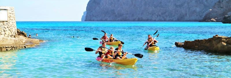 Billet Kayak et snorkeling sur la côte de Pollença