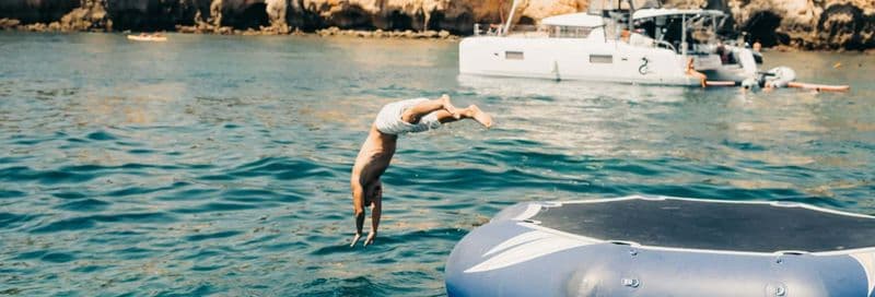 Billet Balade en bateau à Lagos + Trampoline aquatique