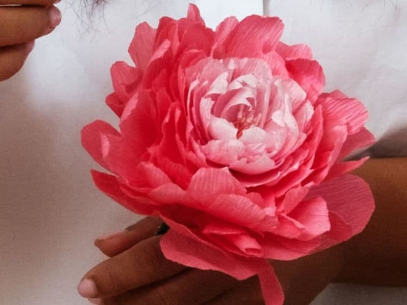 Billet Atelier Fleur en papier crépon à Marseille 6ème