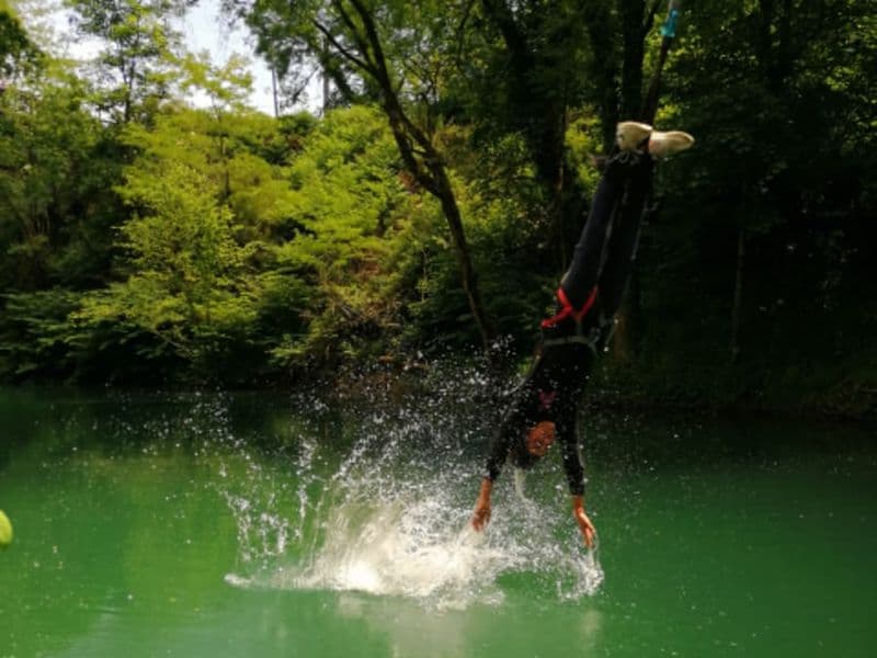 Billet Saut à l'élastique avec touché d'eau du Viaduc d'Arudy (64)