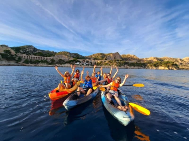 Billet Demi-journée encadrée en kayak à Marseille