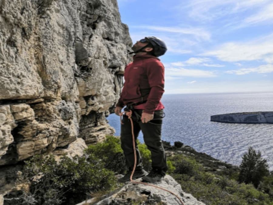 Billet Escalade en falaise aux Calanques de Marseille (13)