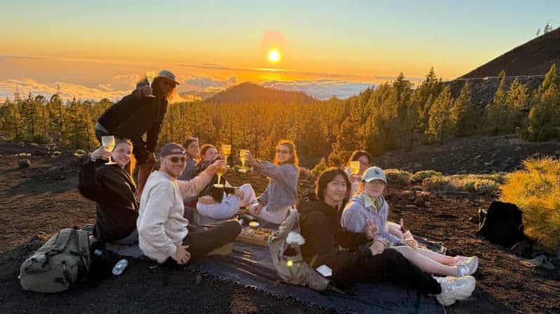 Billet Tenerife : aventure au coucher du soleil sur le Teide avec pique-nique et observation des étoiles