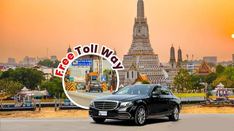 Billet Aéroport de Don Mueang : Transfert privé à l'hôtel avec péage gratuit