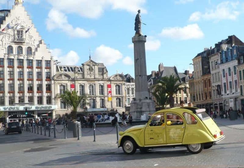 Billet Visite de Lille en Citroën 2CV décapotable