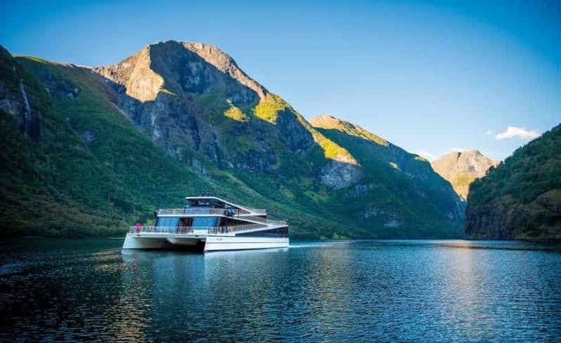 Billet De Bergen à Oslo : croisière privée dans le Nærøyfjord et chemin de fer de Flåm