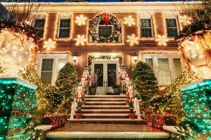 Billet NYC : Visite en bus des lumières de Noël de Dyker Heights et de Skyline View