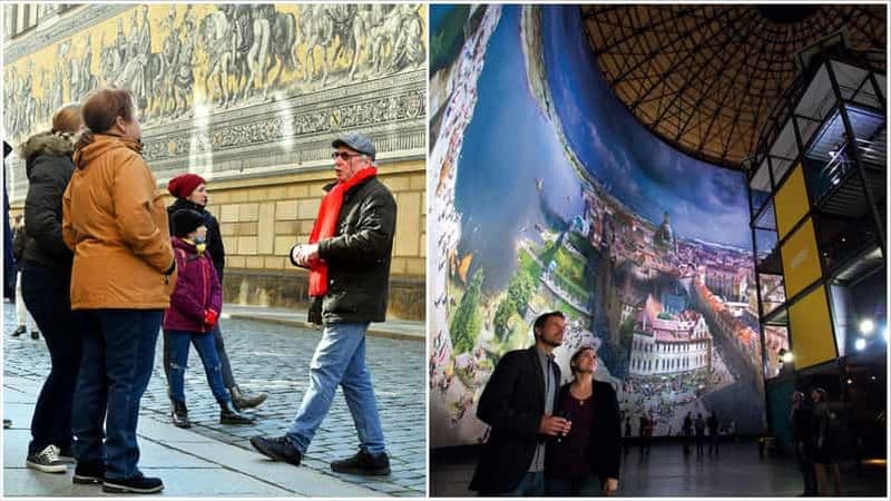 Billet Dresde : visite guidée à pied et billet d'entrée au Panometer