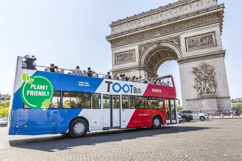 Billet Paris : Tootbus Hop-on Hop-off (croisière fluviale en option)
