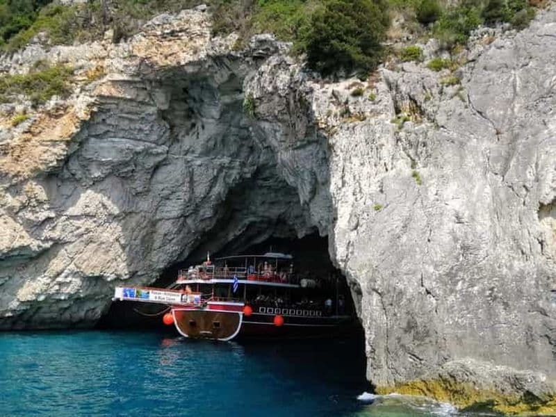Billet Depuis Parga : journée de croisière aux grottes bleues, à Paxos et Antipaxos