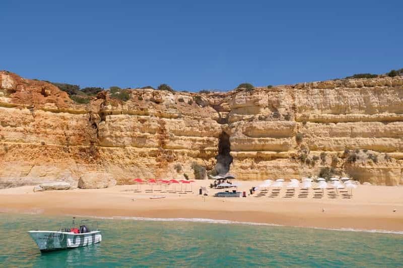Billet Vilamoura : Croisière touristique guidée avec barbecue et boissons sur la plage
