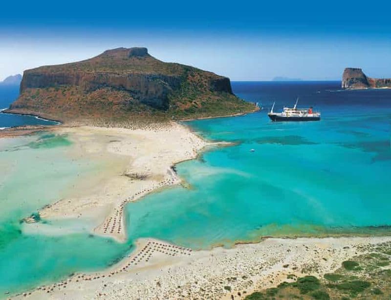 Billet Depuis le port de Kissamos : croisière en bateau vers la lagune de Balos et Gramvousa