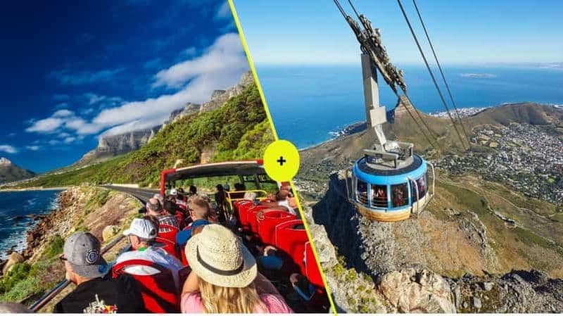 Billet Le Cap : téléphérique de la montagne de la Table, visite en bus à arrêts multiples