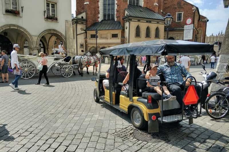 Billet Cracovie : Visite touristique de la vieille ville en voiturette de golf électrique