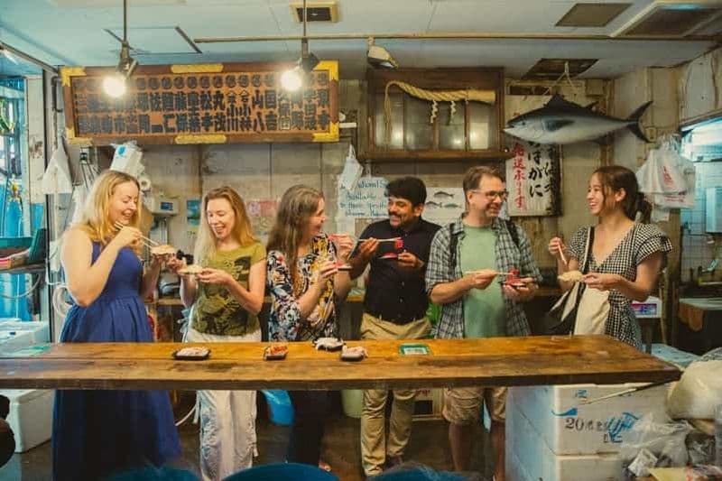 Billet Tokyo : visite du marché aux poissons de Tsukiji avec dégustation de sashimi frais