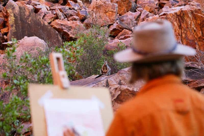 Billet Alice Springs : Cours de peinture à l'aquarelle au coucher du soleil à Simpsons Gap