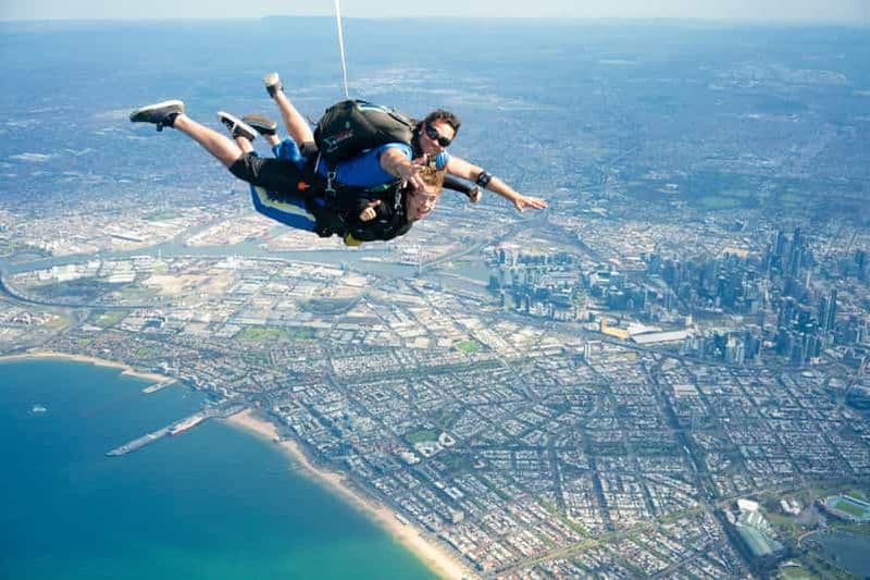 Billet Melbourne : Saut en parachute en tandem au-dessus de la plage de St. Kilda