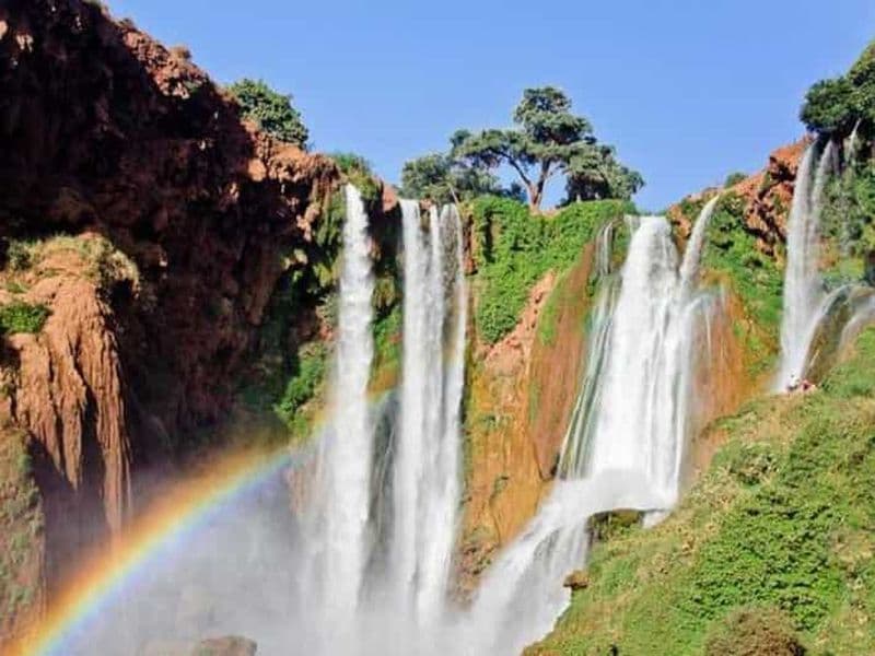 Billet Depuis Marrakech : excursion guidée aux chutes d'Ouzoud avec sortie en bateau
