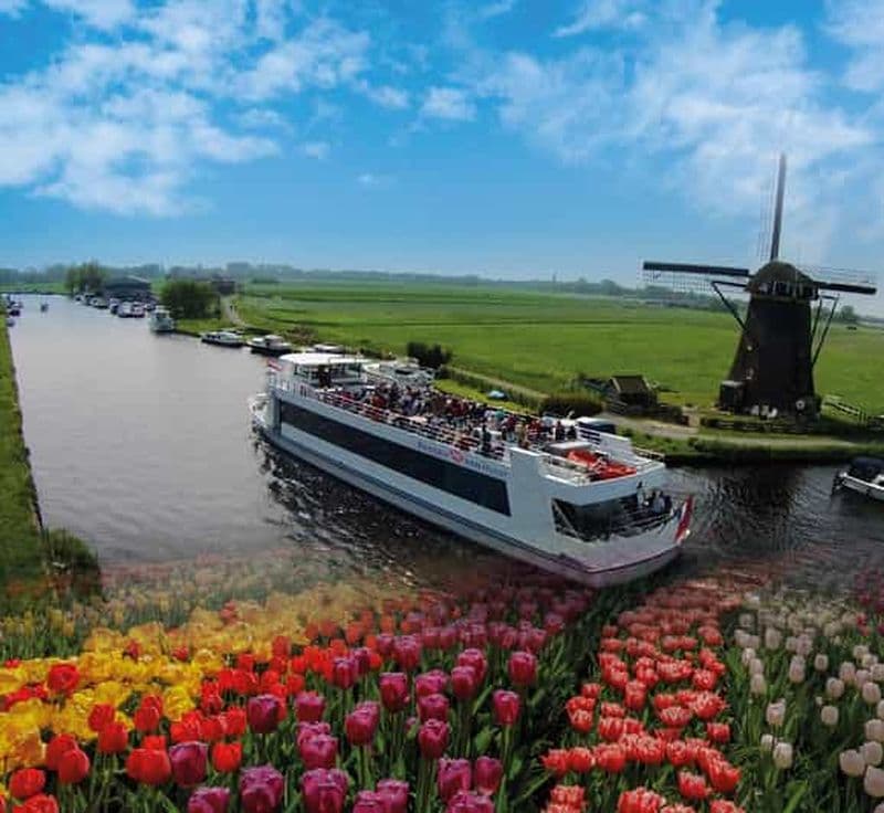 Billet Amsterdam : Visite des jardins de Keukenhof avec croisière sur les moulins à vent
