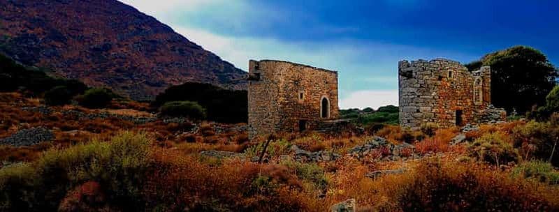 Billet Depuis Elounda Plateau crétois de Lasithi, grotte de Zeus, arbre le plus ancien