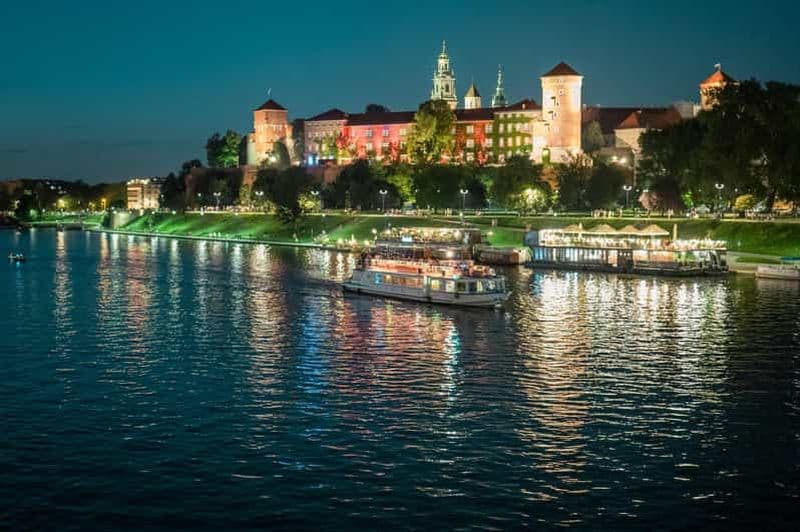 Billet Cracovie : Croisière en soirée avec un verre de vin