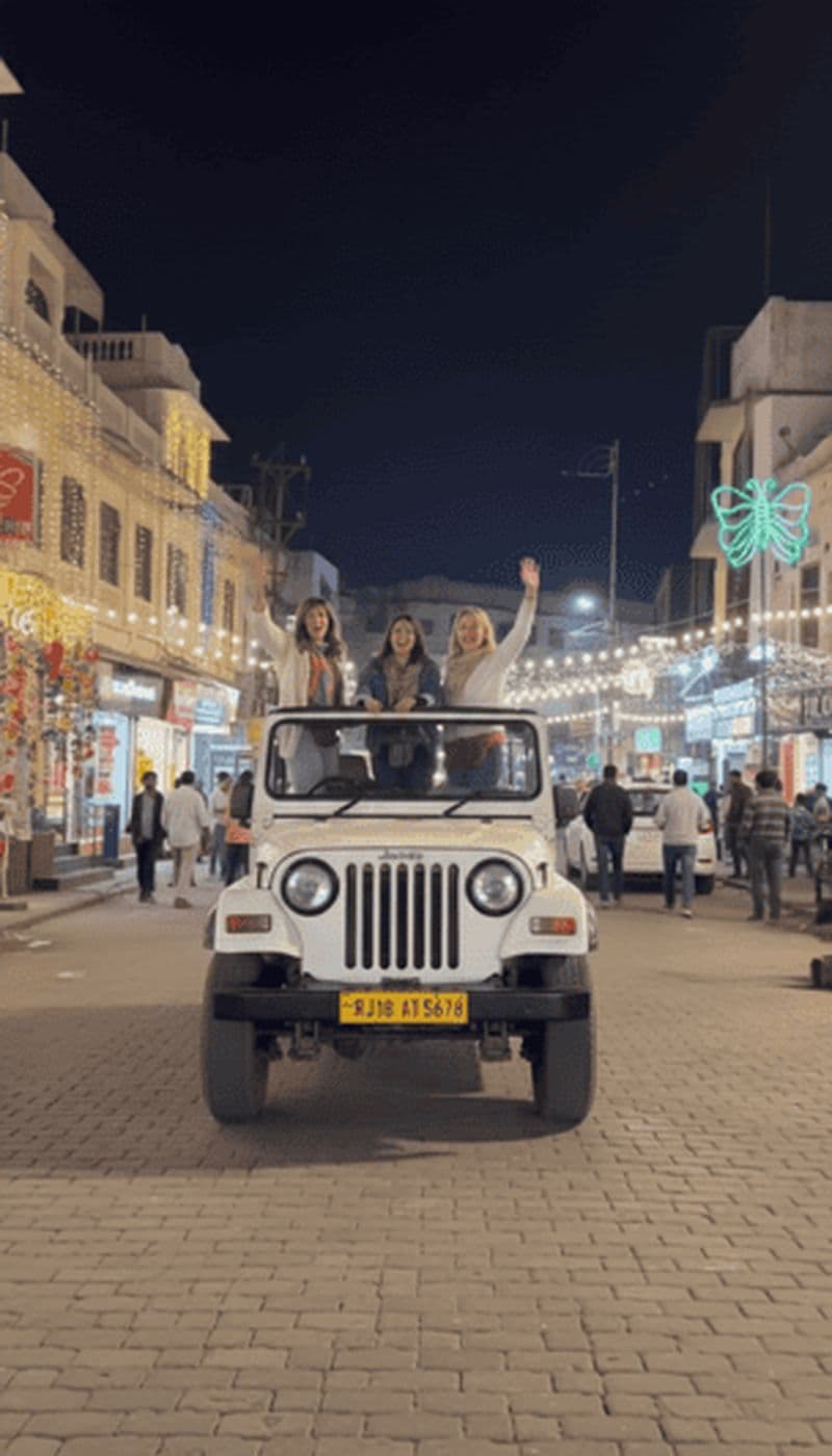 Billet Jaipur : safari nocturne en Jeep pour groupes et couples