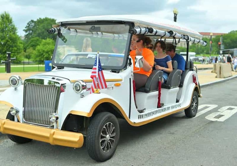Billet Washington DC : visite guidée des monuments de jour et de nuit en voiturette électrique