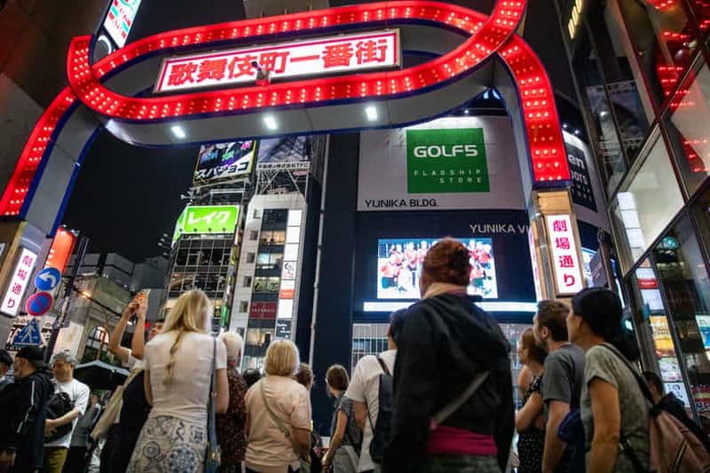 Billet Tokyo : Visite guidée à pied du quartier de Shinjuku la nuit
