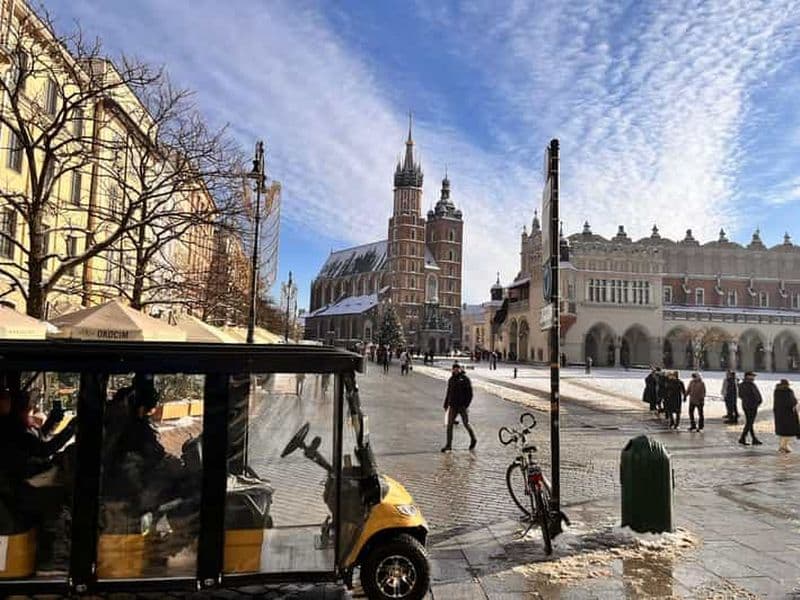 Billet Cracovie : visite guidée de la ville en voiturette de golf avec prise en charge à l'hôtel